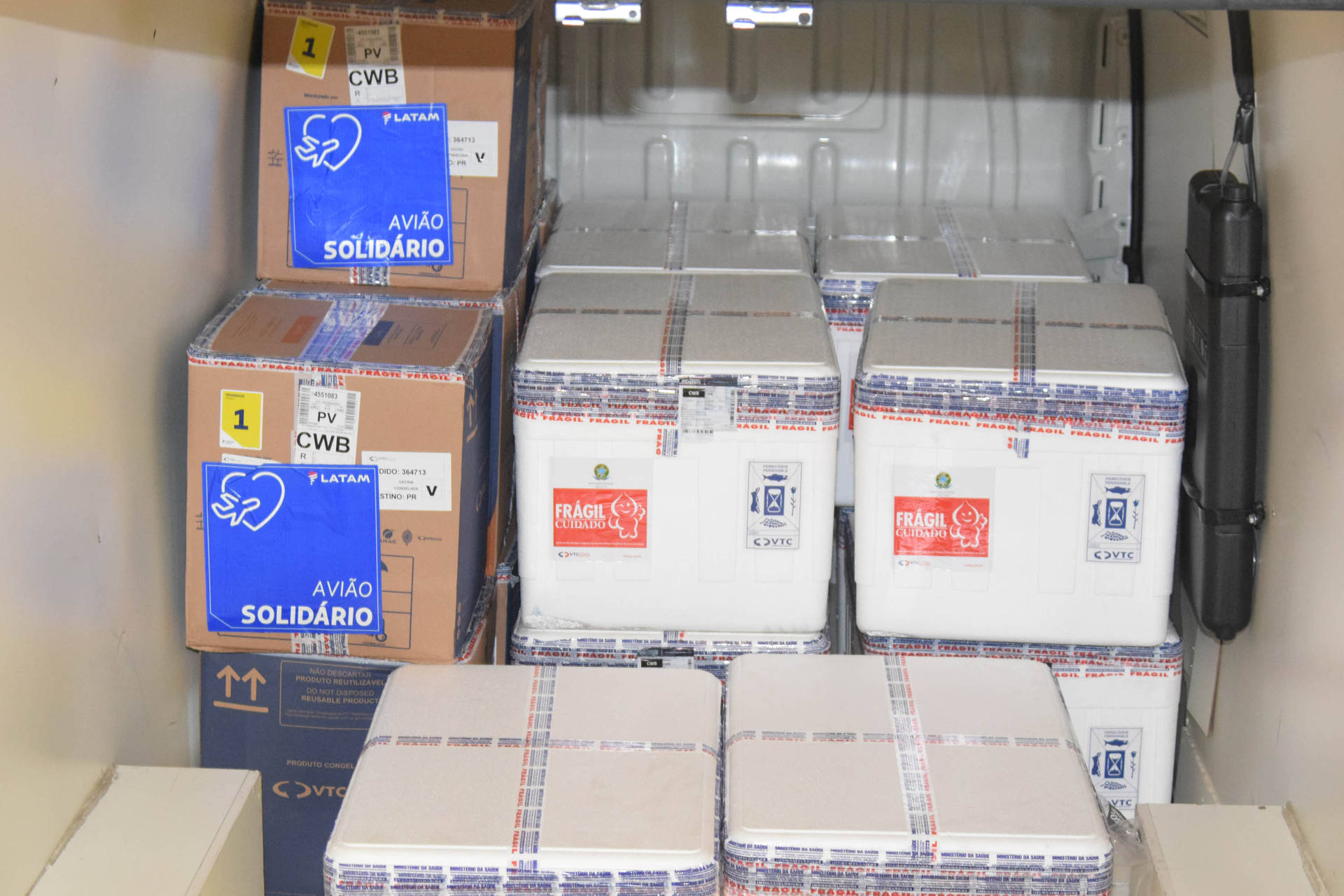 136,8 mil vacinas contra a Covid-19 chegam nesta sexta-feira no Paraná